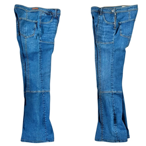 Pilcro Letterpress Anthropologie High Rise Carpenter Bootcut Denim Jeans 29 - Picture 4 of 11